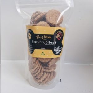 Barkery Bites Wheat Free Beef Biltong 250g Biscuit