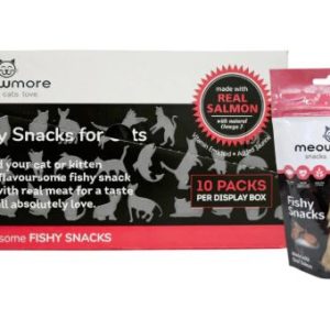 Meow More Cat Treat - Salmon 10x35g