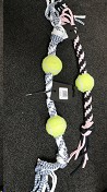 MCPets Rope Toy Cotton Bone with 1 Ball - 68cm