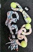 MCPets Rope Toy Cotton 2 Rings and 2 Balls - 30cm