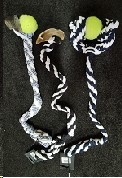 MCPets Rope Toy Cotton Sling with Ball and Hoof - 46cm