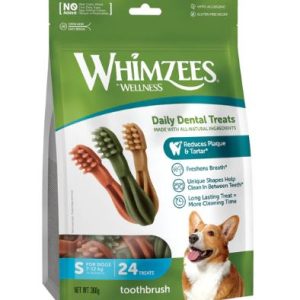 Whimzees Small Toothbrush Value Bag 24 pieces