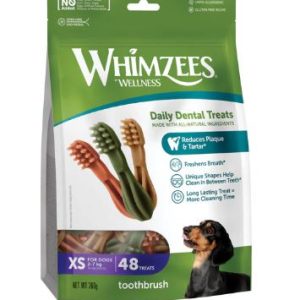 Whimzees Extra Small Toothbrush Value Bag 48 pieces