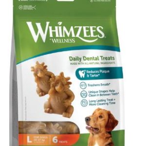 Whimzees Treat Hedgehog Large 6 piece Value Pack 360g