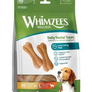 Whimzees Medium/Large Rice Bone 9 Piece Value Bag 540g