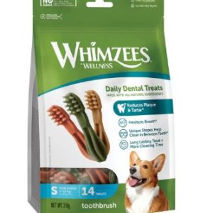 Whimzees Small Toothbrush Weekly Value Bag 14 piece 210g