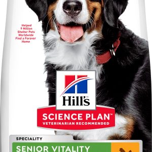 Hills Adult 7+ Senior Vitality Large Breed Dry Dog Food Chicken Flavor - 14kg