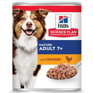 Hills Mature Adult Wet Dog Food Chicken Flavor - 370g Can