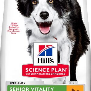 Hills Adult 7+ Senior Vitality Medium Dry Dog Food Chicken Flavor