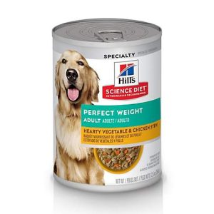 Hills Perfect Weight Wet Dog Food Vegetable and Chicken Flavor - 354g Stew