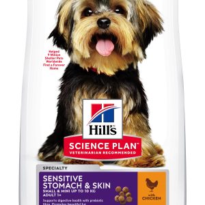 Hills Adult Small & Mini Sensitive Stomach & Skin Dry Dog Food Chicken Flavor